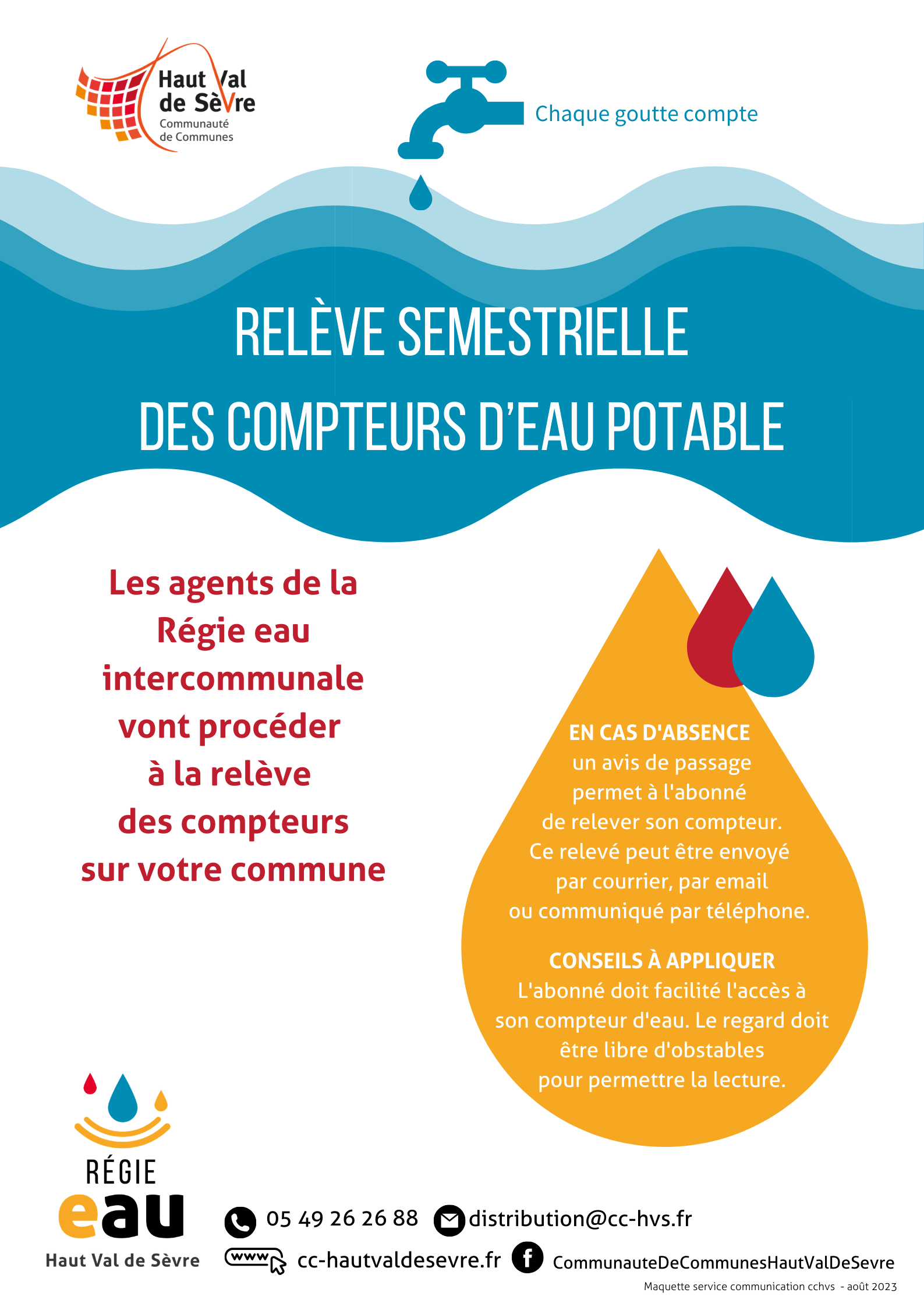 relève semestrielle eau 2022