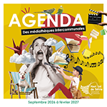 couverture de l'agenda avec gâteau et bougies d'anniversaires